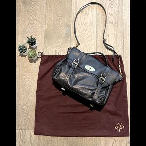 Mulberry oversized Alexa satchel in black